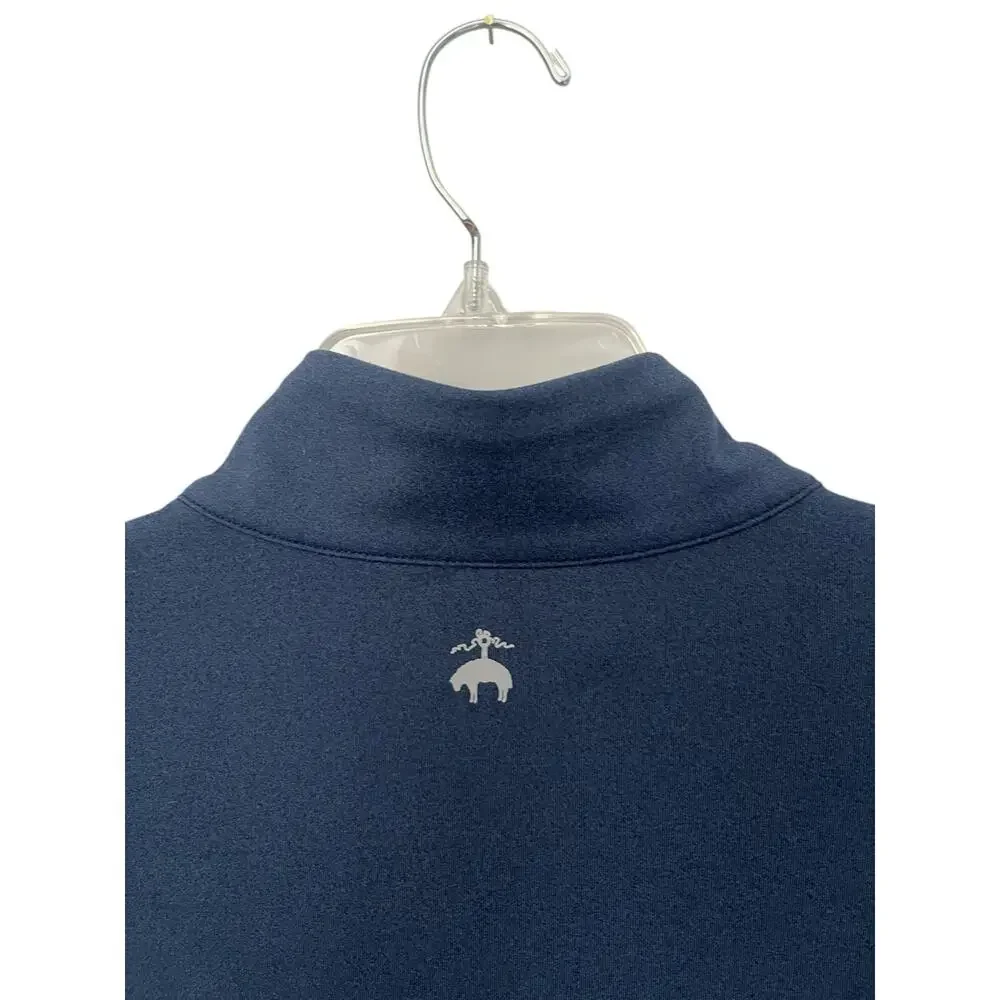 Brooks Brothers Performance Pullover Long Sleeve Preppy Navy Office Mens Large